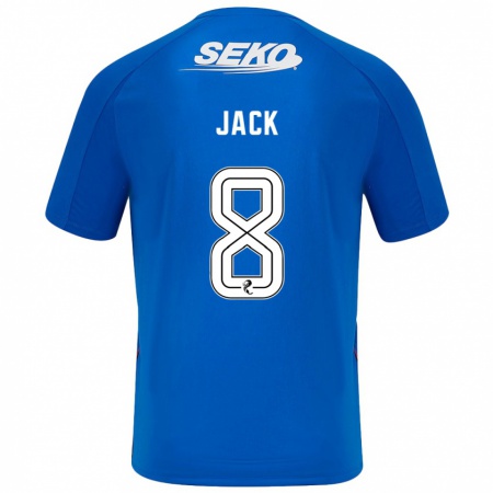 Kandiny Homme Maillot Ryan Jack #8 Bleu Foncé Tenues Domicile 2024/25 T-Shirt