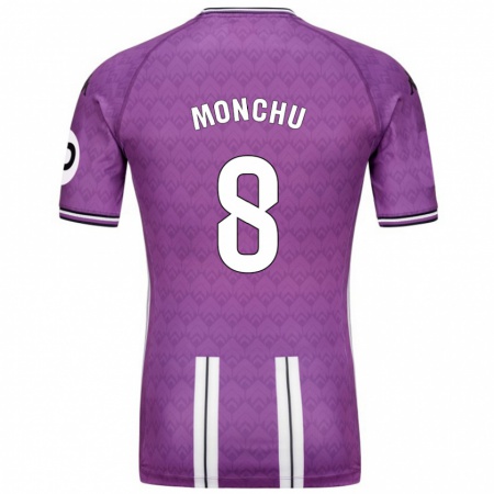 Kandiny Homme Maillot Monchu #8 Violet Blanc Tenues Domicile 2024/25 T-Shirt