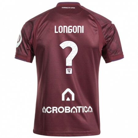 Kandiny Homme Maillot Marco Longoni #0 Bordeaux Blanc Tenues Domicile 2024/25 T-Shirt