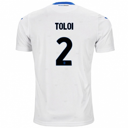 Kandiny Homme Maillot Rafael Tolói #2 Blanc Tenues Extérieur 2024/25 T-Shirt