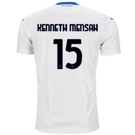 Kandiny Homme Maillot Anthony Kenneth Mensah #15 Blanc Tenues Extérieur 2024/25 T-Shirt