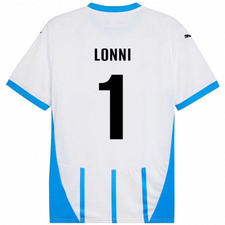 Kandiny Homme Maillot Lia Lonni #1 Blanc Bleu Tenues Extérieur 2024/25 T-Shirt