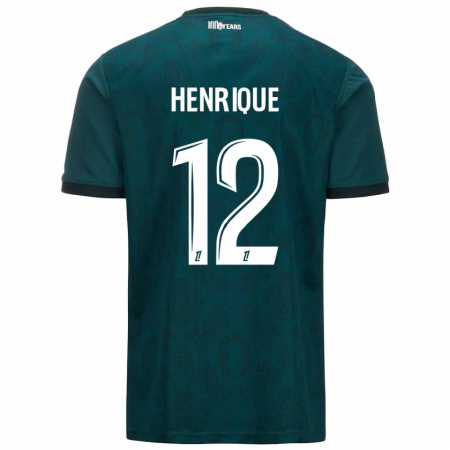 Kandiny Homme Maillot Caio Henrique #12 Vert Foncé Tenues Extérieur 2024/25 T-Shirt