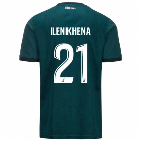 Kandiny Homme Maillot George Ilenikhena #21 Vert Foncé Tenues Extérieur 2024/25 T-Shirt