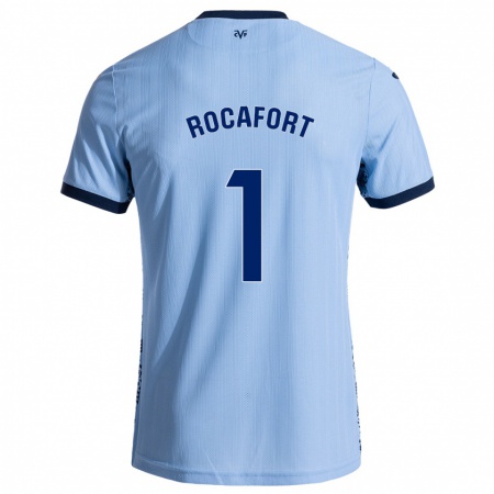 Kandiny Homme Maillot Rodrigo Rocafort #1 Bleu Ciel Tenues Extérieur 2024/25 T-Shirt