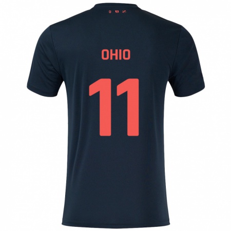 Kandiny Homme Maillot Noah Ohio #11 Noir Rouge Tenues Extérieur 2024/25 T-Shirt