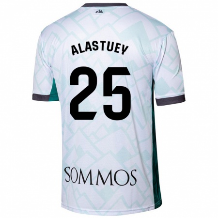 Kandiny Homme Maillot Martina Alastuey #25 Blanc Vert Tenues Extérieur 2024/25 T-Shirt