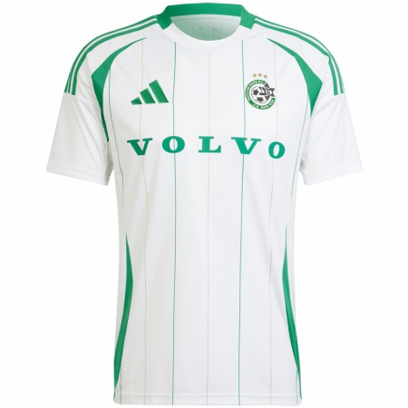 Kandiny Homme Maillot Mohamad Ghadir #0 Blanc Vert Tenues Extérieur 2024/25 T-Shirt