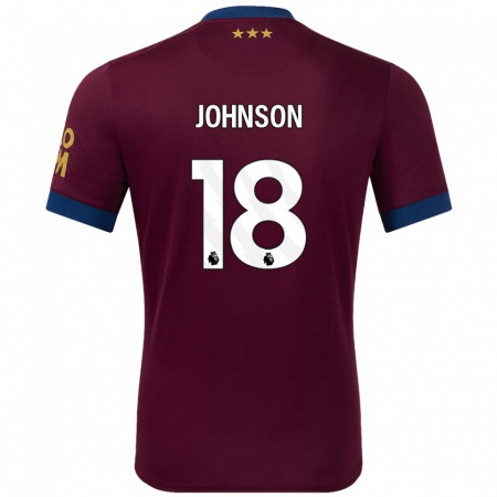 Kandiny Homme Maillot Ben Johnson #18 Marron Tenues Extérieur 2024/25 T-Shirt