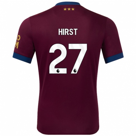 Kandiny Homme Maillot George Hirst #27 Marron Tenues Extérieur 2024/25 T-Shirt