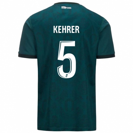 Kandiny Femme Maillot Thilo Kehrer #5 Vert Foncé Tenues Extérieur 2024/25 T-Shirt