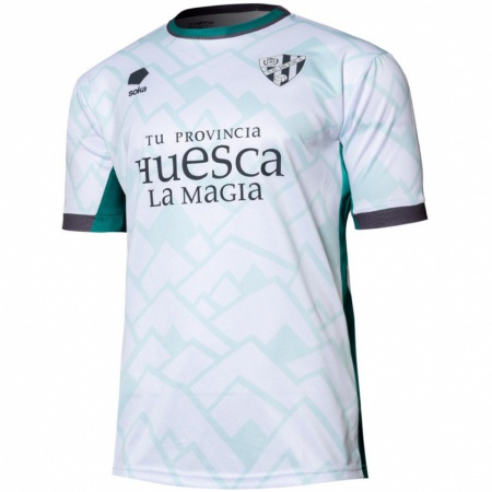 Kandiny Femme Maillot Javi Hernández #27 Blanc Vert Tenues Extérieur 2024/25 T-Shirt