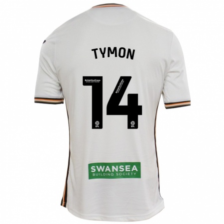 Kandiny Enfant Maillot Josh Tymon #14 Blanc Tenues Domicile 2024/25 T-Shirt