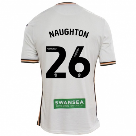 Kandiny Enfant Maillot Kyle Naughton #26 Blanc Tenues Domicile 2024/25 T-Shirt