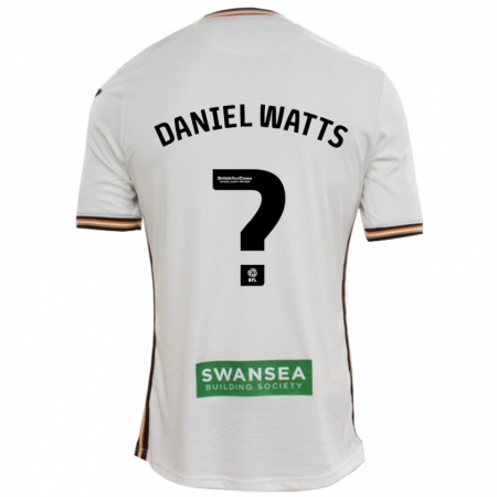 Kandiny Enfant Maillot Daniel Watts #0 Blanc Tenues Domicile 2024/25 T-Shirt