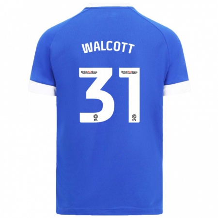 Kandiny Enfant Maillot Malachi Fagan-Walcott #31 Bleu Ciel Tenues Domicile 2024/25 T-Shirt