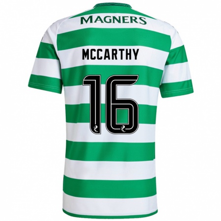 Kandiny Enfant Maillot James Mccarthy #16 Vert Blanc Tenues Domicile 2024/25 T-Shirt