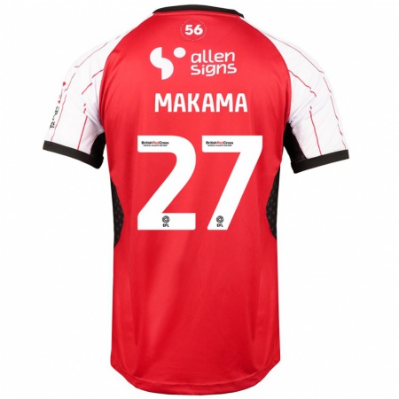 Kandiny Enfant Maillot Jovon Makama #27 Blanc Tenues Domicile 2024/25 T-Shirt