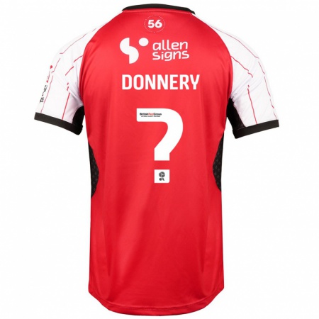 Kandiny Enfant Maillot Julian Donnery #0 Blanc Tenues Domicile 2024/25 T-Shirt