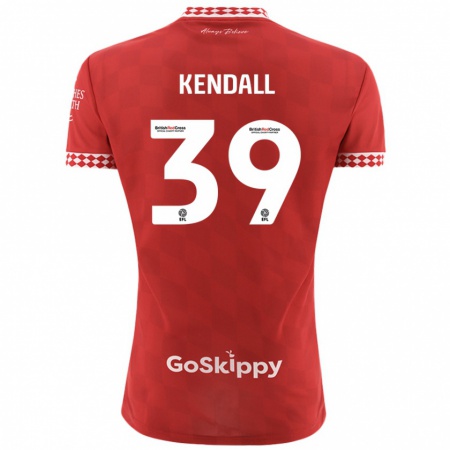 Kandiny Enfant Maillot Maya Kendall #39 Rouge Tenues Domicile 2024/25 T-Shirt