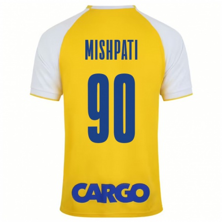 Kandiny Enfant Maillot Roi Mishpati #90 Jaune Blanc Tenues Domicile 2024/25 T-Shirt