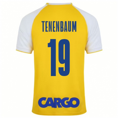 Kandiny Enfant Maillot Daniel Tenenbaum #19 Jaune Blanc Tenues Domicile 2024/25 T-Shirt