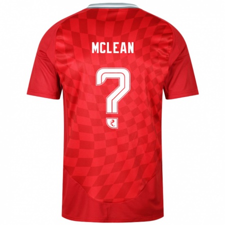 Kandiny Enfant Maillot Sam Mclean #0 Rouge Tenues Domicile 2024/25 T-Shirt