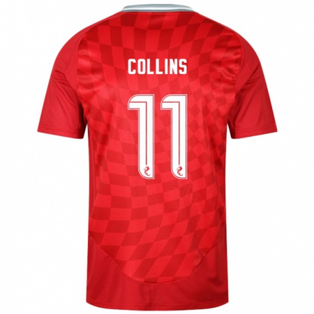 Kandiny Enfant Maillot Bailley Collins #11 Rouge Tenues Domicile 2024/25 T-Shirt