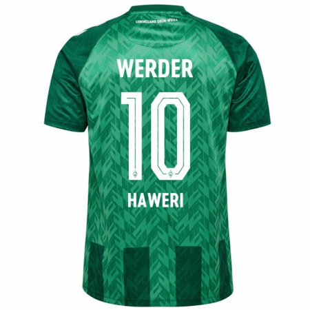 Kandiny Enfant Maillot Adrian Haweri #10 Vert Tenues Domicile 2024/25 T-Shirt