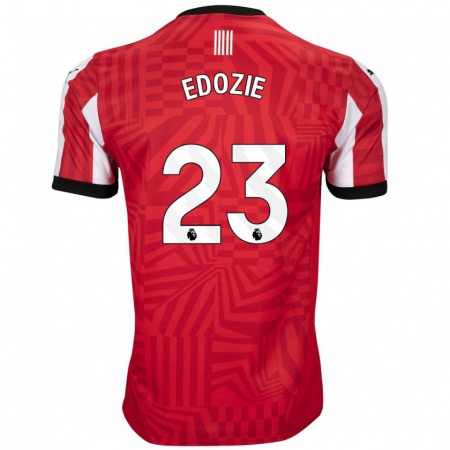 Kandiny Enfant Maillot Samuel Edozie #23 Rouge Blanc Tenues Domicile 2024/25 T-Shirt