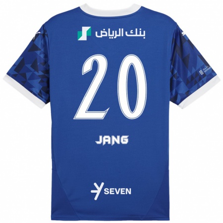 Kandiny Enfant Maillot Hyun-Soo Jang #20 Bleu Foncé Blanc Tenues Domicile 2024/25 T-Shirt