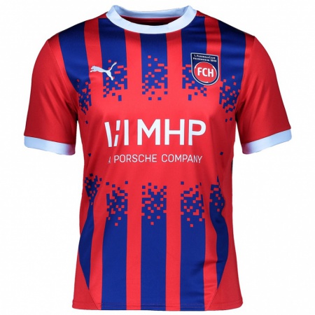 Kandiny Enfant Maillot Sirlord Conteh #31 Rouge Bleu Tenues Domicile 2024/25 T-Shirt