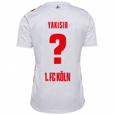 Kandiny Enfant Maillot Emir-Ahmet Yakisir #0 Blanc Rouge Tenues Domicile 2024/25 T-Shirt