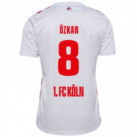 Kandiny Enfant Maillot Mikail Özkan #8 Blanc Rouge Tenues Domicile 2024/25 T-Shirt