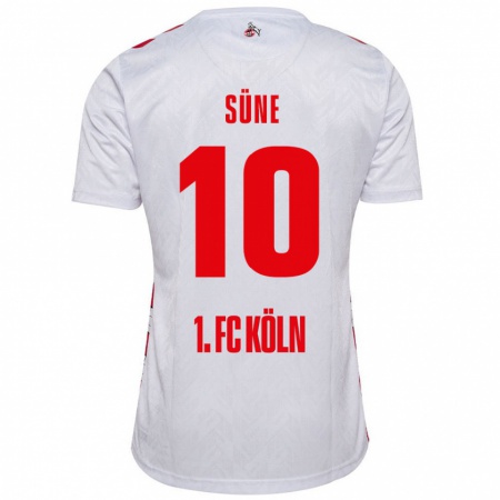 Kandiny Enfant Maillot Arda Süne #10 Blanc Rouge Tenues Domicile 2024/25 T-Shirt