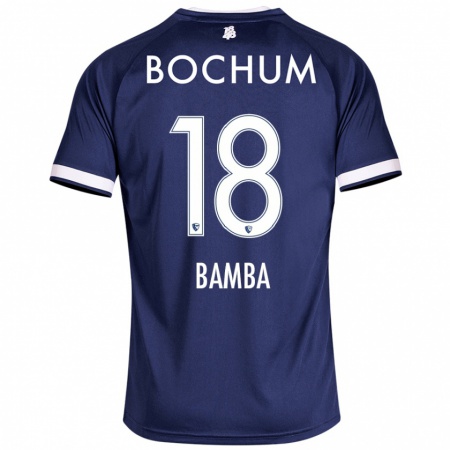 Kandiny Enfant Maillot Samuel Bamba #18 Bleu Foncé Tenues Domicile 2024/25 T-Shirt