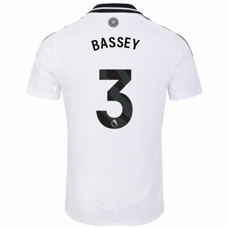 Kandiny Enfant Maillot Calvin Bassey #3 Blanc Tenues Domicile 2024/25 T-Shirt