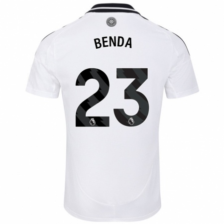 Kandiny Enfant Maillot Steven Benda #23 Blanc Tenues Domicile 2024/25 T-Shirt