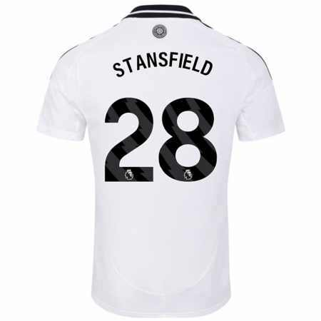 Kandiny Enfant Maillot Jay Stansfield #28 Blanc Tenues Domicile 2024/25 T-Shirt