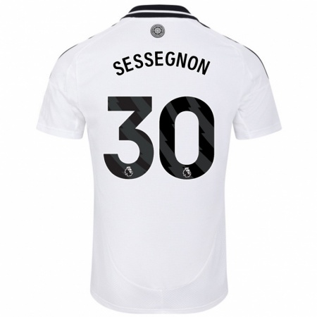 Kandiny Enfant Maillot Ryan Sessegnon #30 Blanc Tenues Domicile 2024/25 T-Shirt