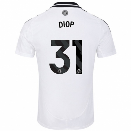 Kandiny Enfant Maillot Issa Diop #31 Blanc Tenues Domicile 2024/25 T-Shirt