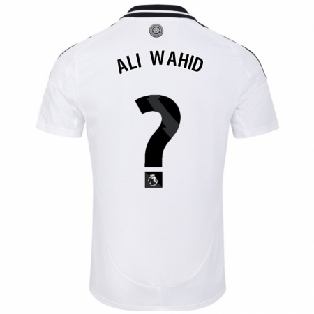 Kandiny Enfant Maillot Farhaan Ali Wahid #0 Blanc Tenues Domicile 2024/25 T-Shirt