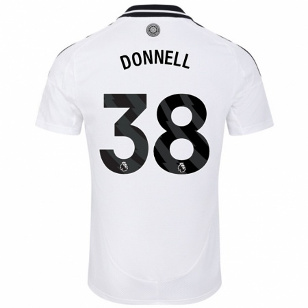 Kandiny Enfant Maillot Chris Donnell #38 Blanc Tenues Domicile 2024/25 T-Shirt