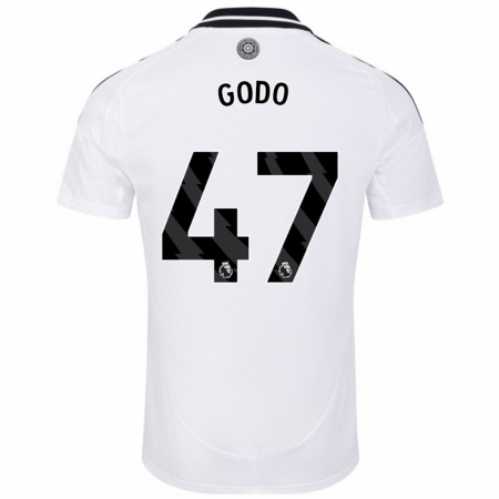 Kandiny Enfant Maillot Martial Godo #47 Blanc Tenues Domicile 2024/25 T-Shirt