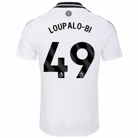 Kandiny Enfant Maillot Aaron Loupalo-Bi #49 Blanc Tenues Domicile 2024/25 T-Shirt