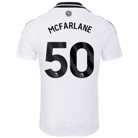 Kandiny Enfant Maillot Callum Mcfarlane #50 Blanc Tenues Domicile 2024/25 T-Shirt