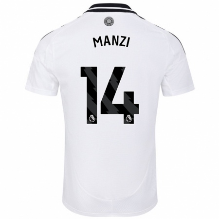 Kandiny Enfant Maillot Sophie Manzi #14 Blanc Tenues Domicile 2024/25 T-Shirt