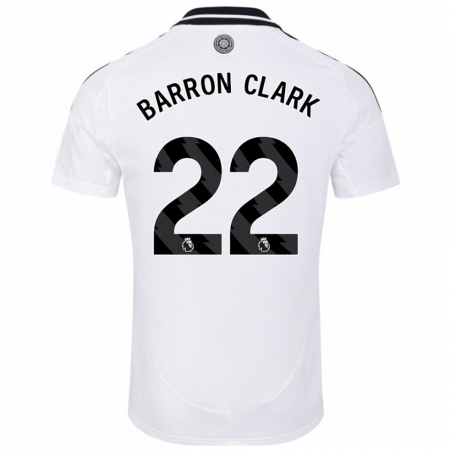 Kandiny Enfant Maillot Betty Barron-Clark #22 Blanc Tenues Domicile 2024/25 T-Shirt