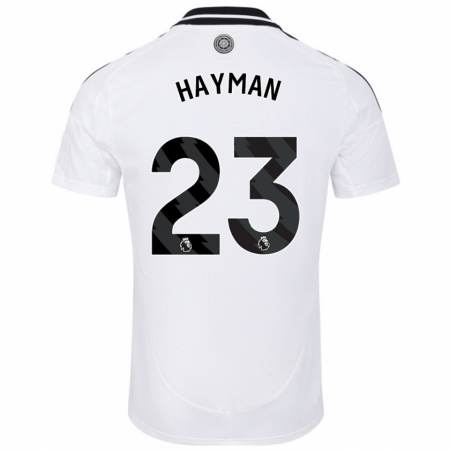 Kandiny Enfant Maillot Alex Hayman #23 Blanc Tenues Domicile 2024/25 T-Shirt