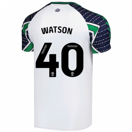 Kandiny Enfant Maillot Tom Watson #40 Blanc Tenues Extérieur 2024/25 T-Shirt